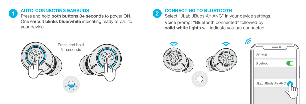 How to wirelessly connect your JBuds Air ANC