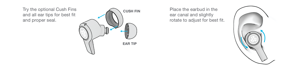 How to fit your JBuds Air Exec