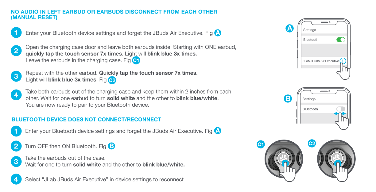 How to reconnect your JBuds Air Exec