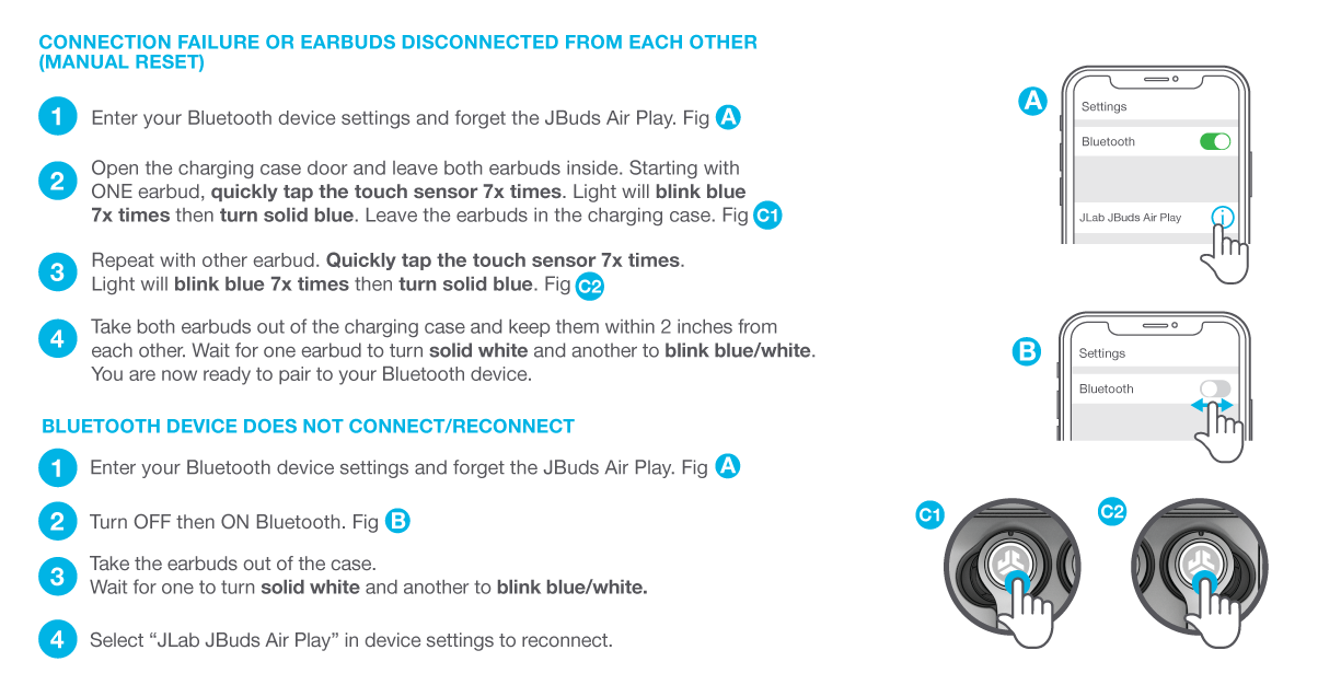 How to reconnect your JBuds Air Play Gaming Earbuds
