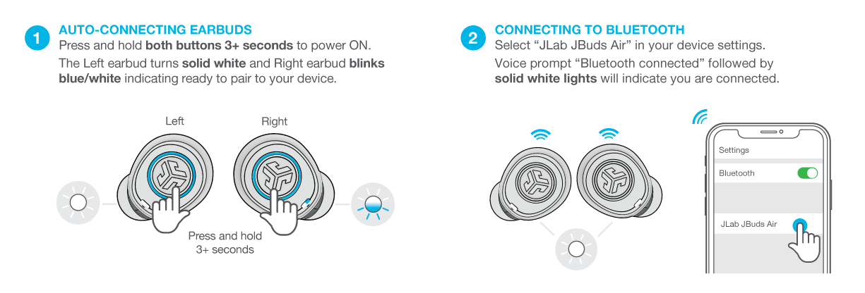 How to wirelessly connect your JBuds Air