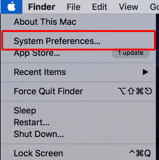 System preferences Mac