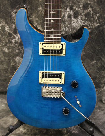 PRS SE Custom 22 Electric Guitar Sapphire Blue w/Gigbag – Dr