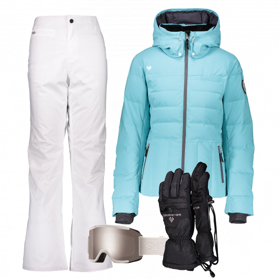 Women’s Ski Gear Outfit (Red/Black- Premium)
