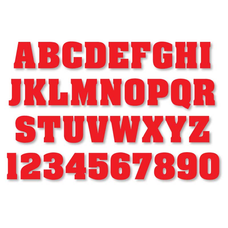 Reflective Letters & Numbers - 2 color 3D Aachen Font – First Responder  Decal Co.