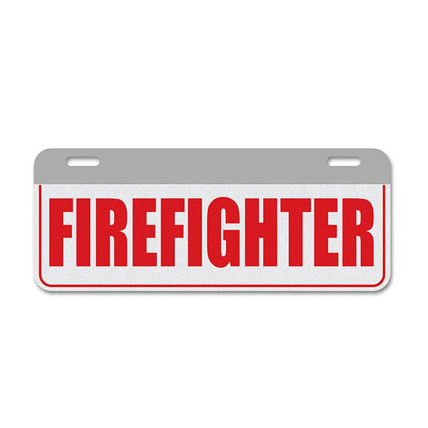 Reflective Firefighter License Plate Topper - The Bravest ...