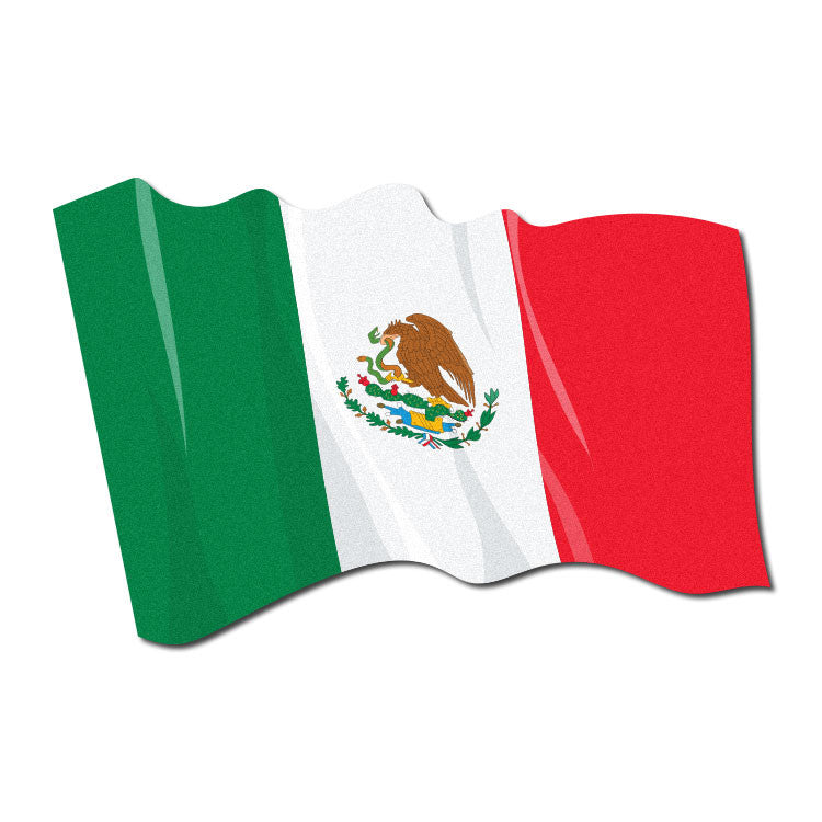 Reflective Mexican Flag Tetrahedron – First Responder Decal Co.