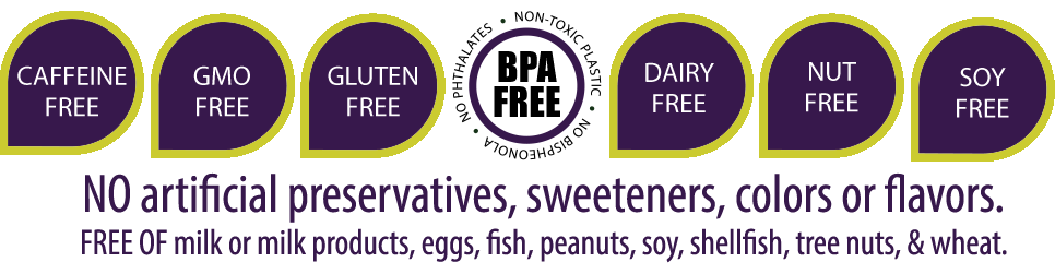 BUICED Liquid is Gluten Free, GMO Free, Dairy Free, Nut Free, Soy Free, BPA Free, and Caffeine Free