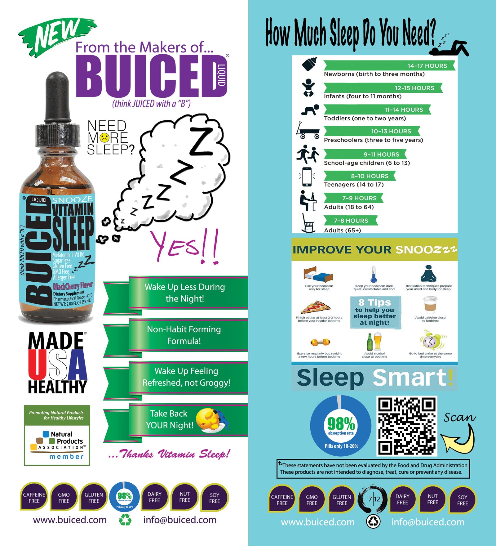 Meet Vitamin Sleep from BUICED Liquid!  Catch some Zzzz's with Vitamin Sleep!