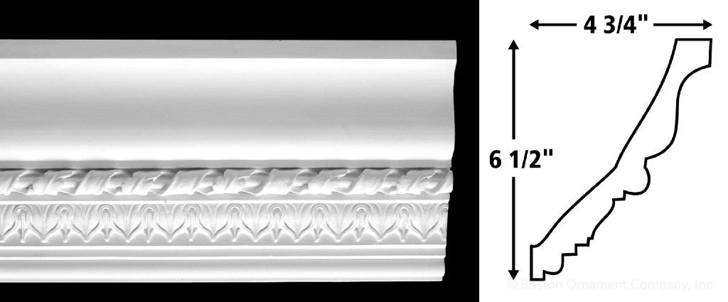 C-002 Cornice - Boston Ornament Company - Cornice Boards For Windows