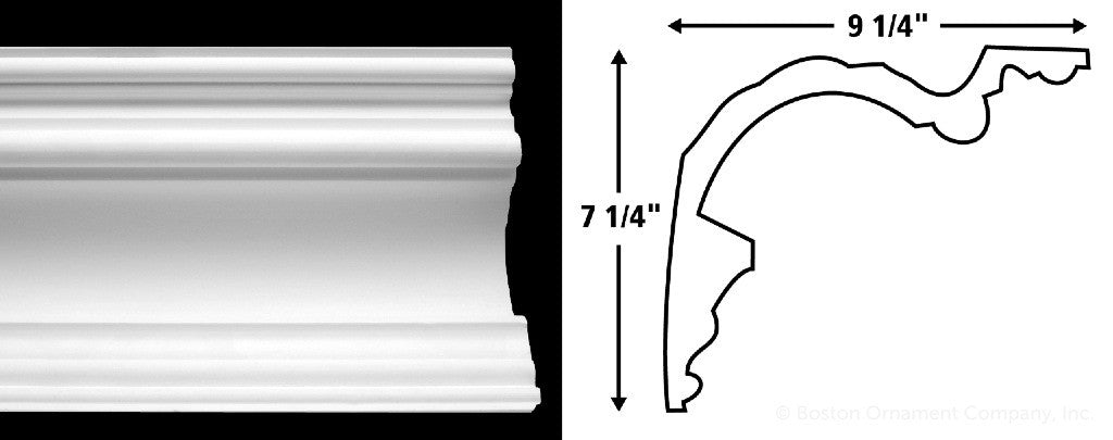 C-009 Cornice - Boston Ornament Company - Cornice Boards For Windows