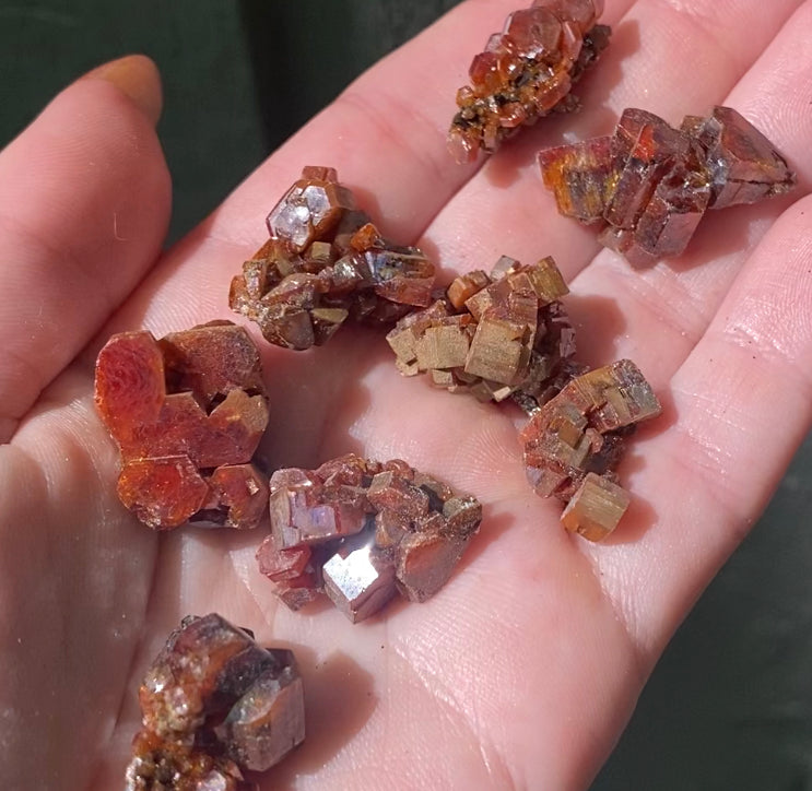 Miniature Minerals - Moroccan Vanadinite Specimen (small crystals) - Minera  Emporium Crystal & Mineral Shop