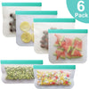 BETTER EARTH Reusable Leakproof 12Pcs/Set Silicone Storage Bag Containers
