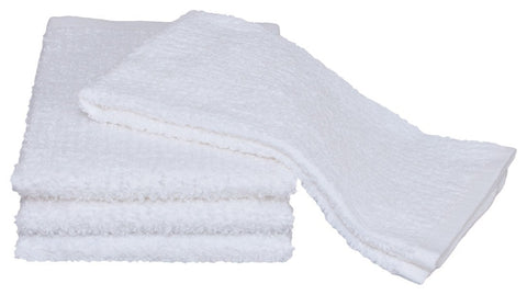 Atlas Cotton Bar Mops Kitchen Towels, Full Solid White, 100% Ring Spun Cotton, Eco-Friendly
