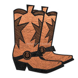 Cowboy Boots Brown with Stars