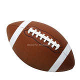 Football brown with white strings