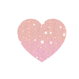 Rose Gold heart with sparkles
