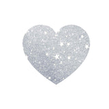 Silver heart with sparkles