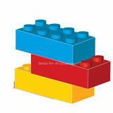 Lego Blocks Blue Red Yellow