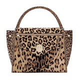 leopard print purse with handle