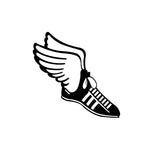 Track shoes with wings