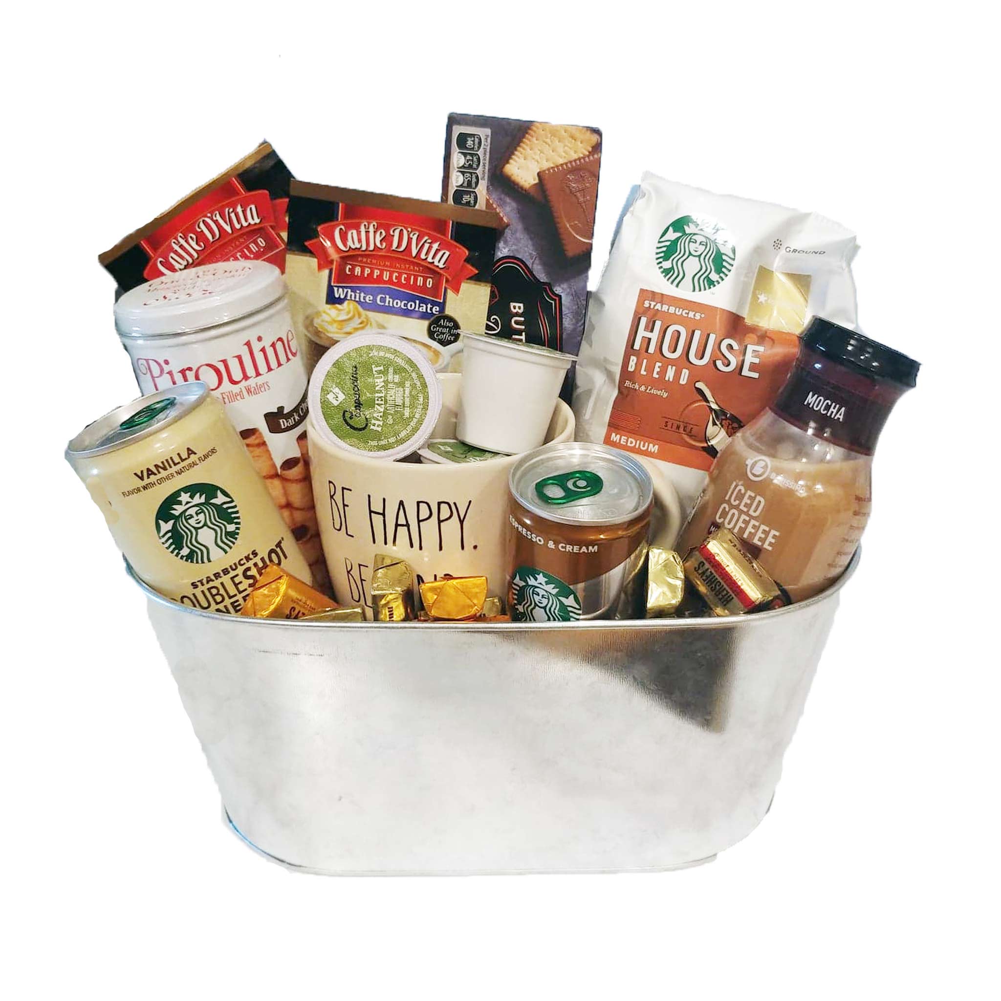 Starbucks Coffee and Treats Gift Basket Smiles For All