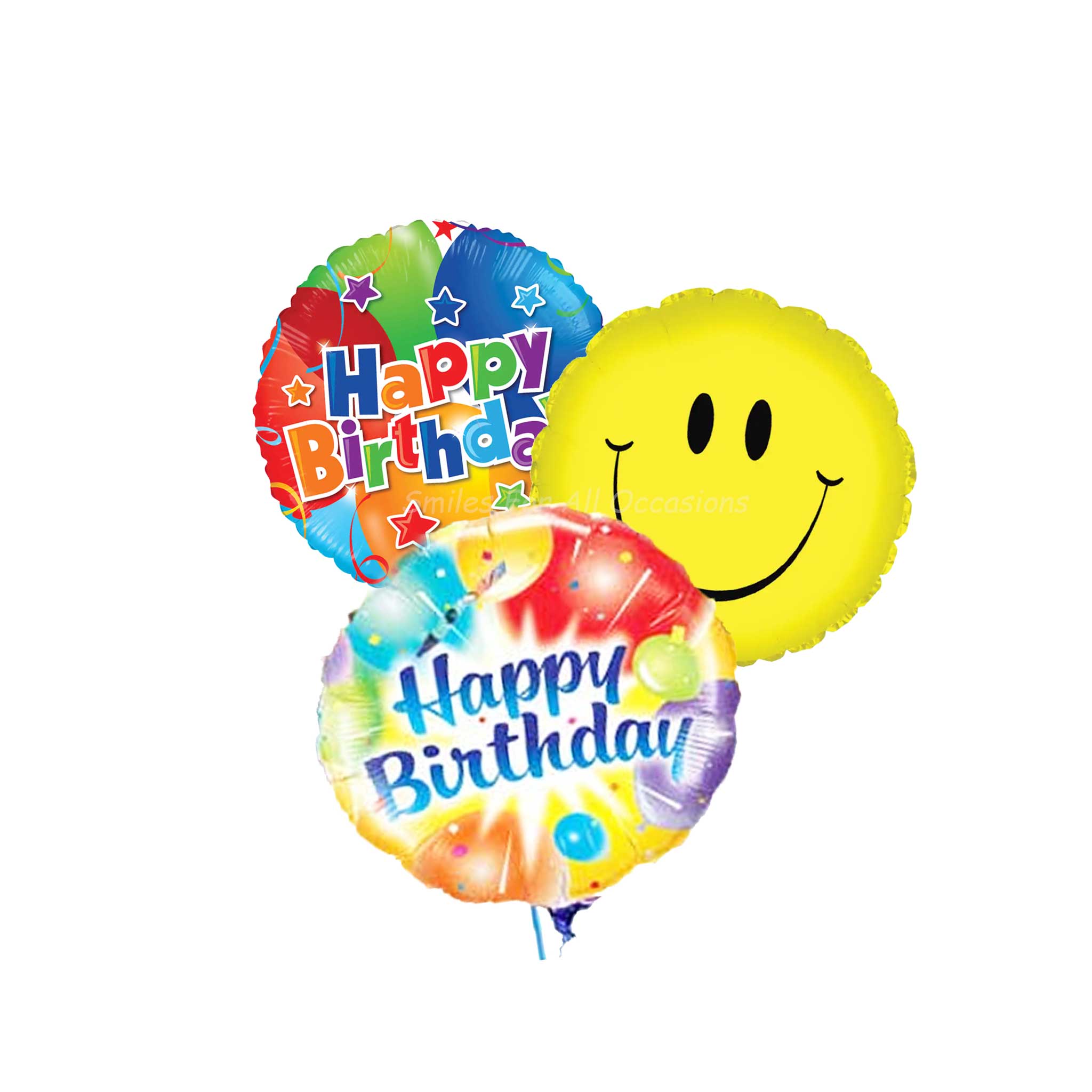 Smiley Theme Birthday Mylar Balloons Smiles For All