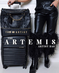 Artisan Series: Artem “I Am An Artist” Brown Vegan Leather Luxury Tote Bag