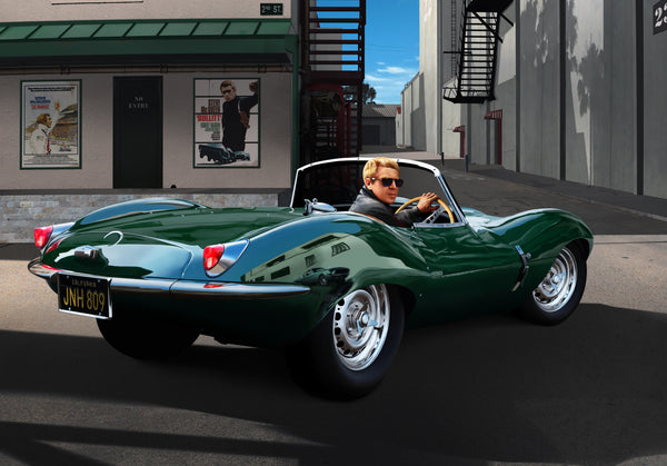 vintage jaguar wallpaper Jaguar 1957 Hollywood   Studio Steve Cole's McQueen XKSS