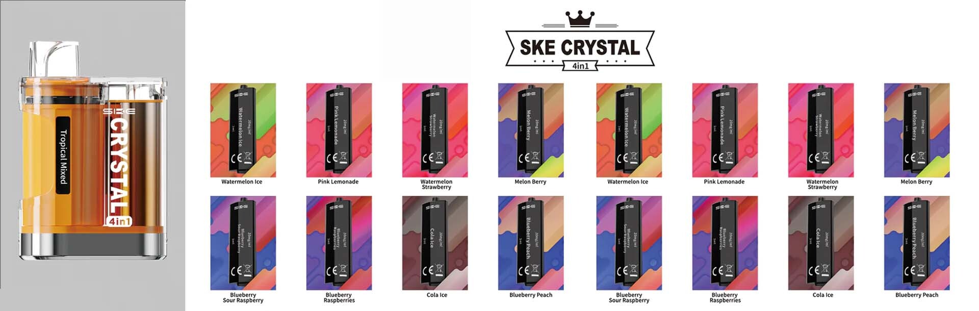 SKE Crystal 4 in 1 Prefilled Pods