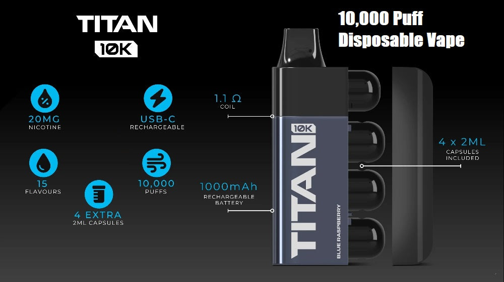 Titan 10K Disposable Vape