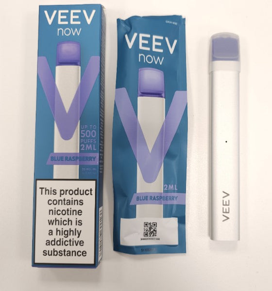 Veev Now Blue Raspberry Disposable Vape Unboxed