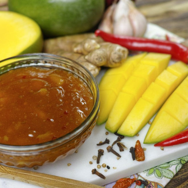 chutney de mangue et épices