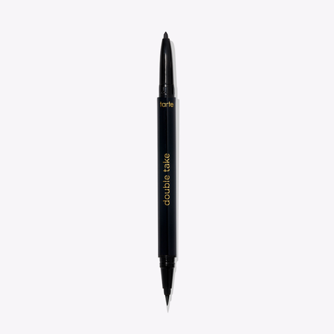 A black dual-ended liquid eyeliner pen.
