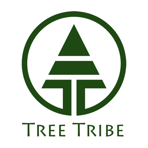 The company's logo - a green graphic of a fir tree in a circle, with "Tree Tribe" written in green below it.