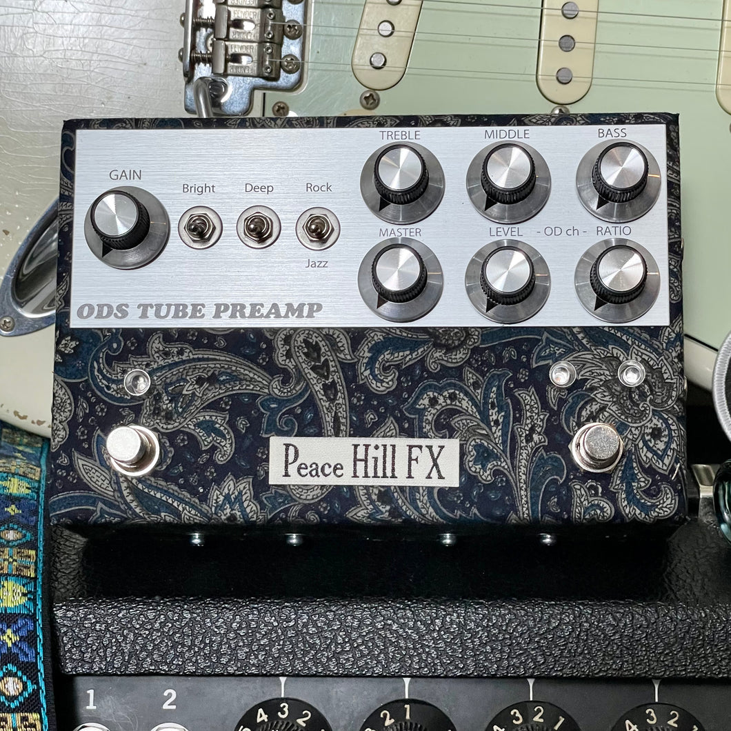 Peace Hill FX ODS Tube Preamp w/ Foot Switch Navy/Grey