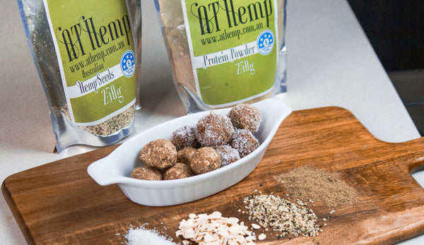 Vegan Hemp Seed Granola Protein Balls