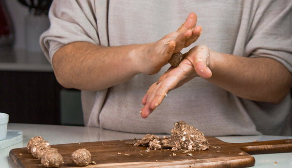 rolling hemp protein balls