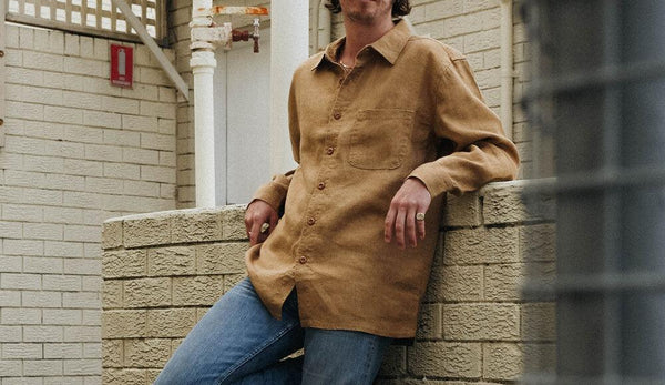 long sleeve hemp button up shirt