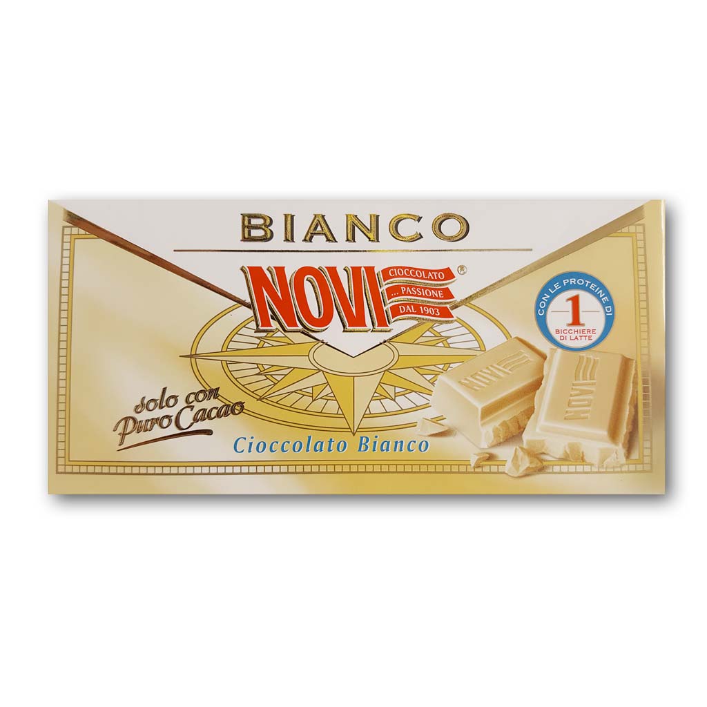 Tavoletta cioccolato bianco 100 Novi