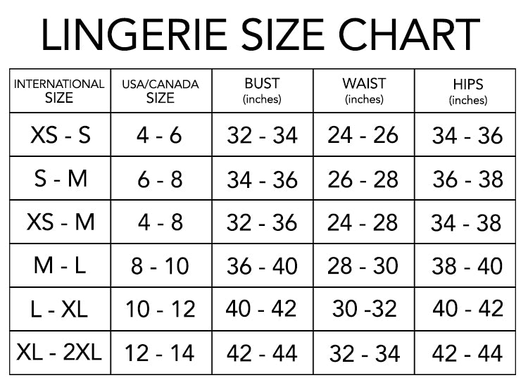 Size Chart – Kissablegs