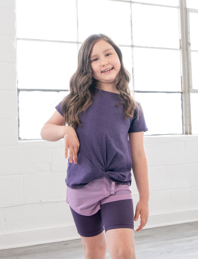 GIRLS 2-6 KNOTTED T-SHIRT – Jill Yoga