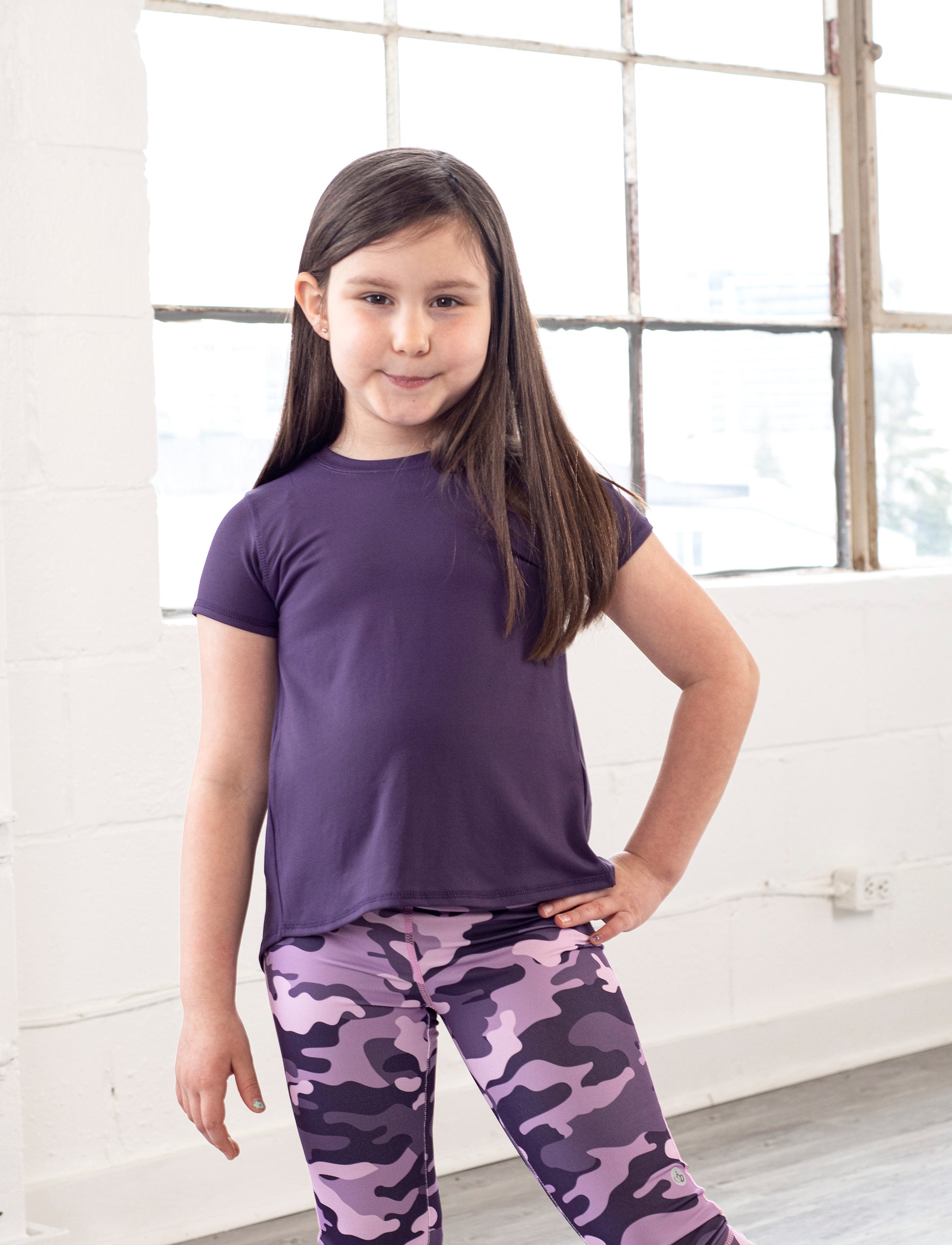 GIRLS 2-6 SPLIT BACK T-SHIRT – Jill Yoga