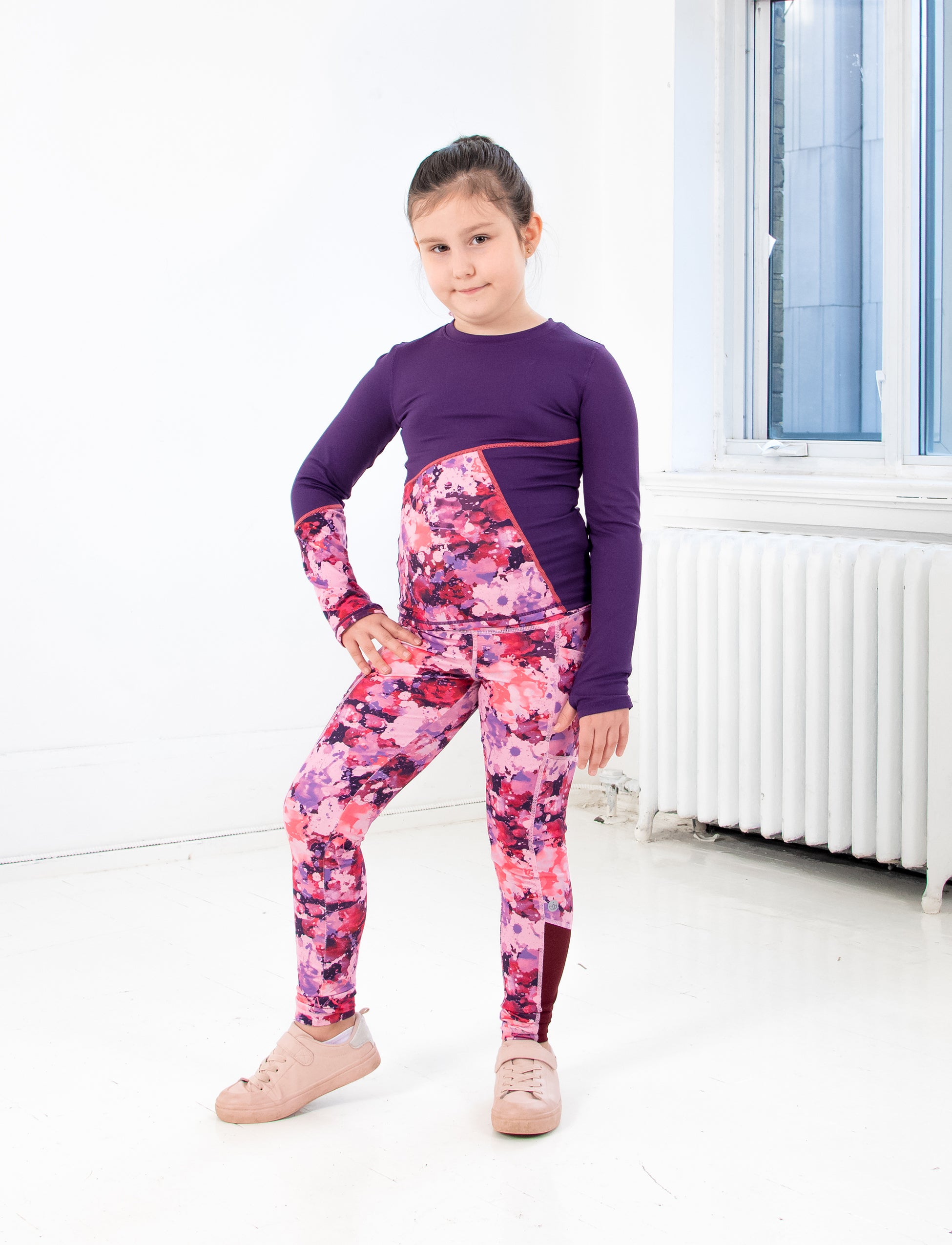 GIRLS 2-6 CUT AND SEW ACTIVE WARM-UP T – Jill Yoga