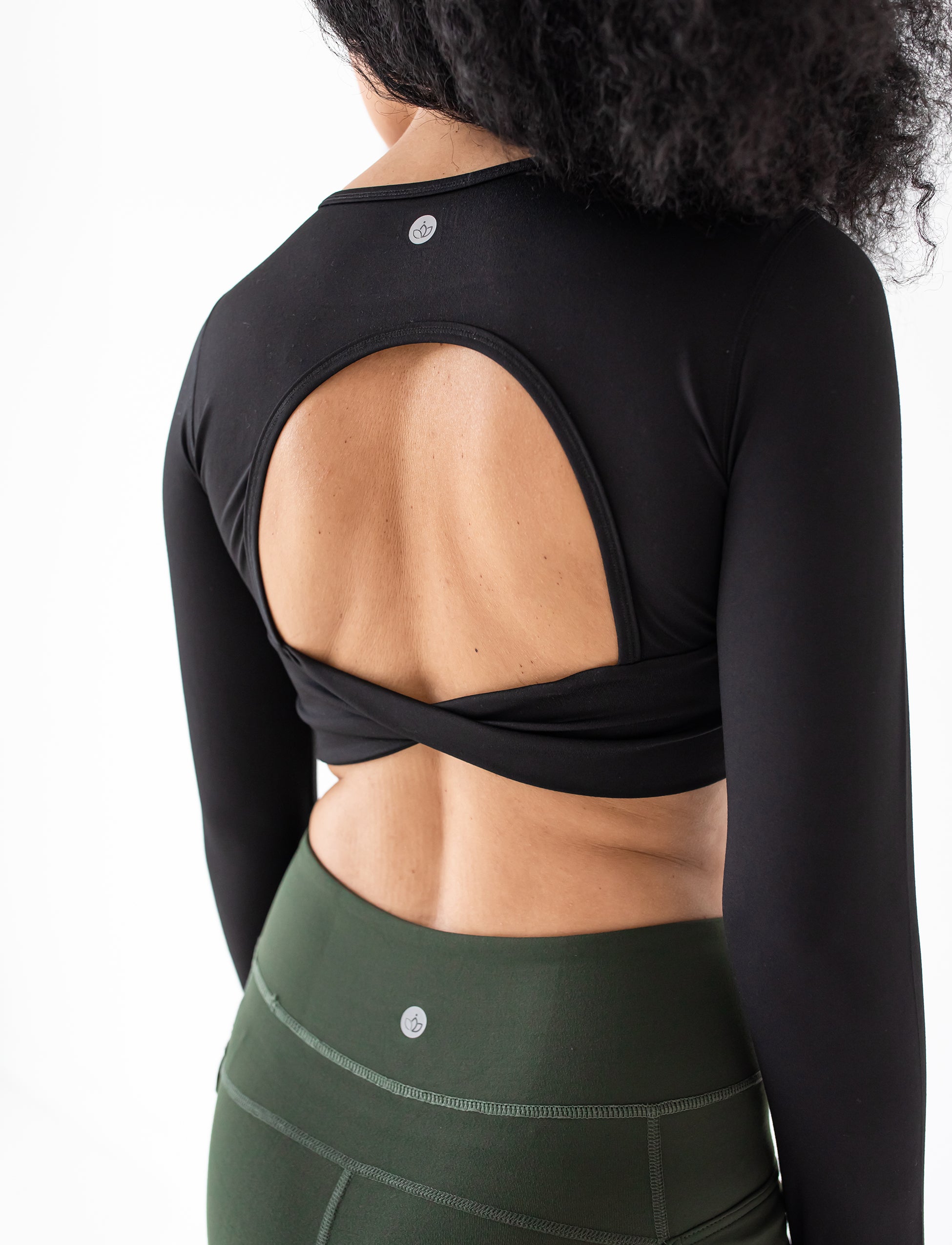 Twist Back Yoga Top (Cream) – RiNo APPAREL