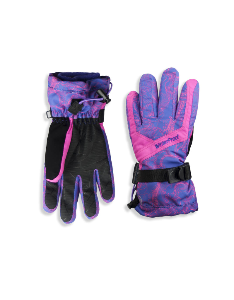 ladies purple ski gloves