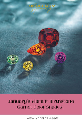 January's vibrant birthstone - see alll the Garnet color hues