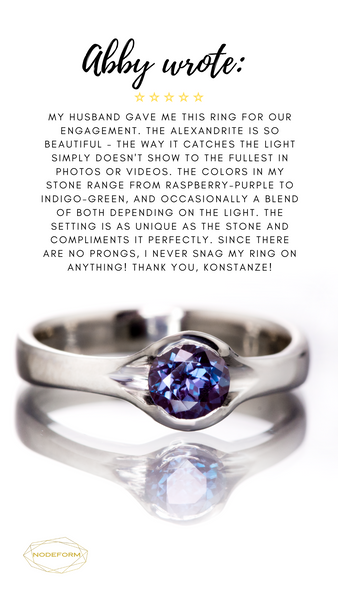alexandrite engagement ring review