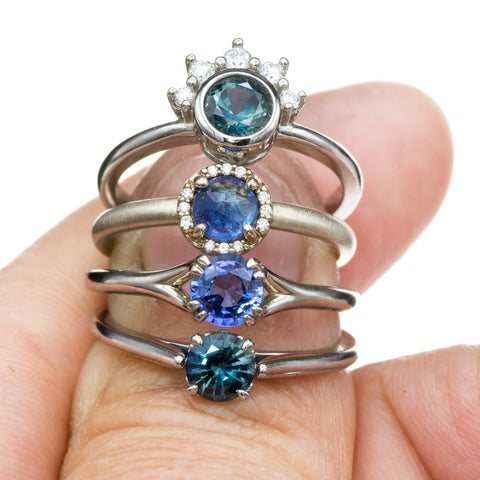 Gorgeous sapphire engagement rings in modern styles