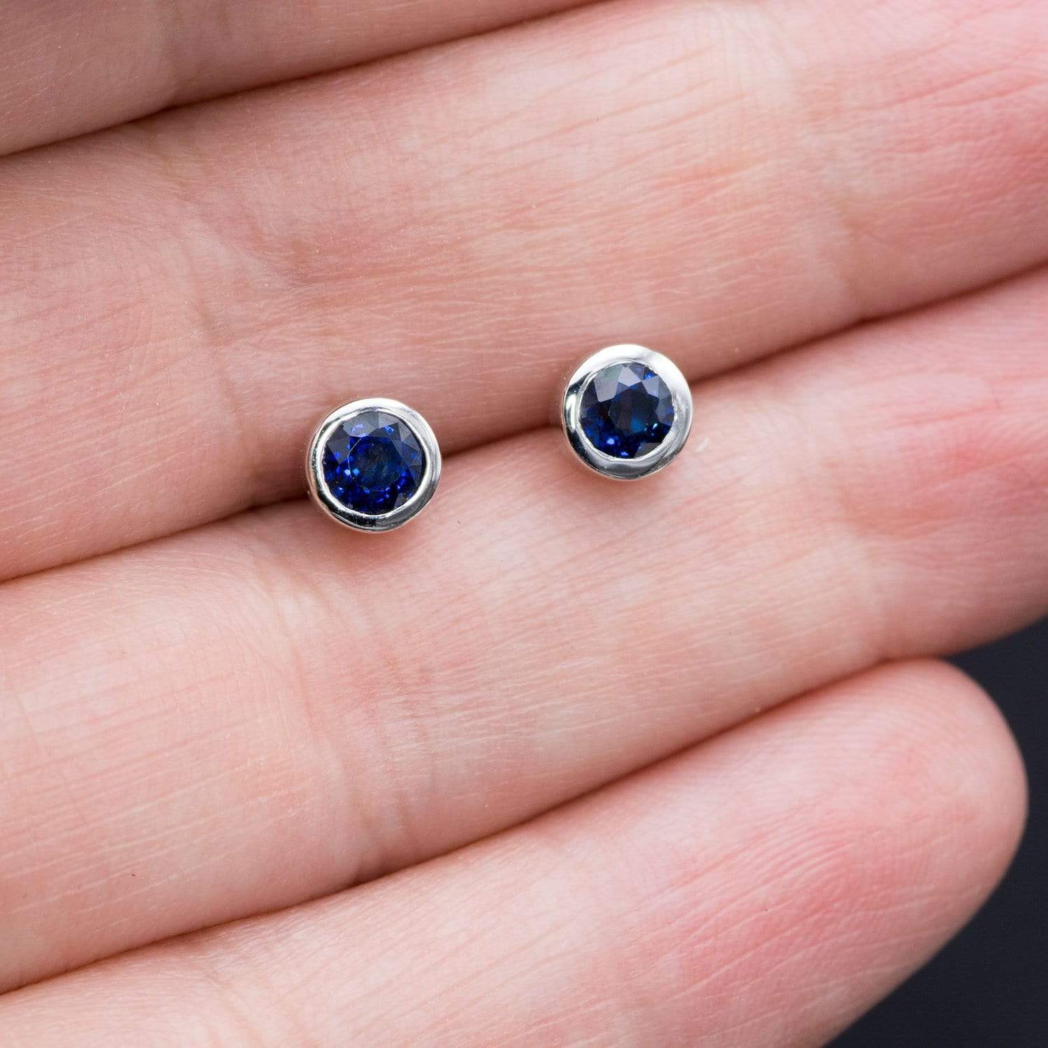 sapphire studs